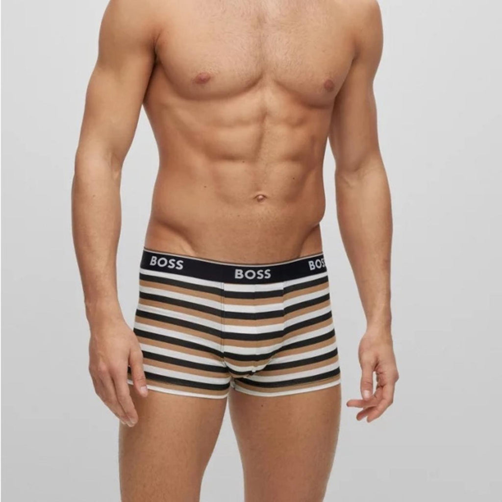 Hugo Boss 2-Pack of Stretch-Cotton Trunks with Logo Waistbands Size S, NEW w/Tag