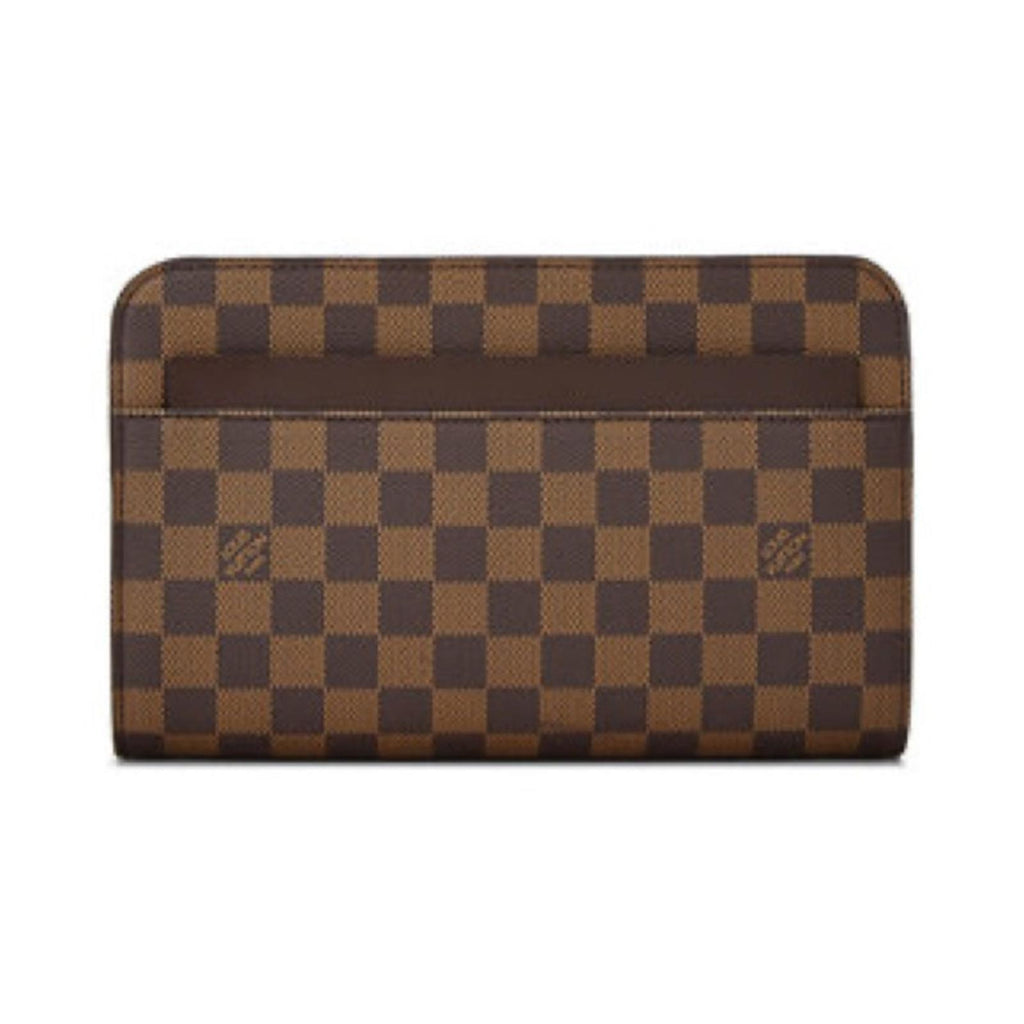 Louis Vuitton Damier Ebene Saint Louis Wallet, Brown, Unisex