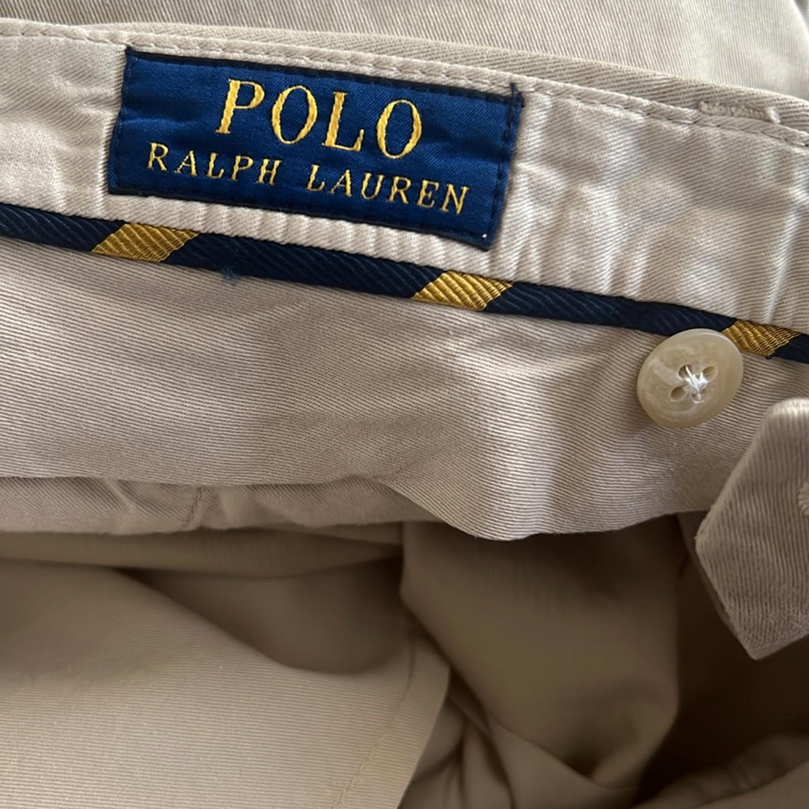 Polo Ralph Lauren Stretch Chino Suit Trousers/ Pants in Tan Size 34x33 NWT $248