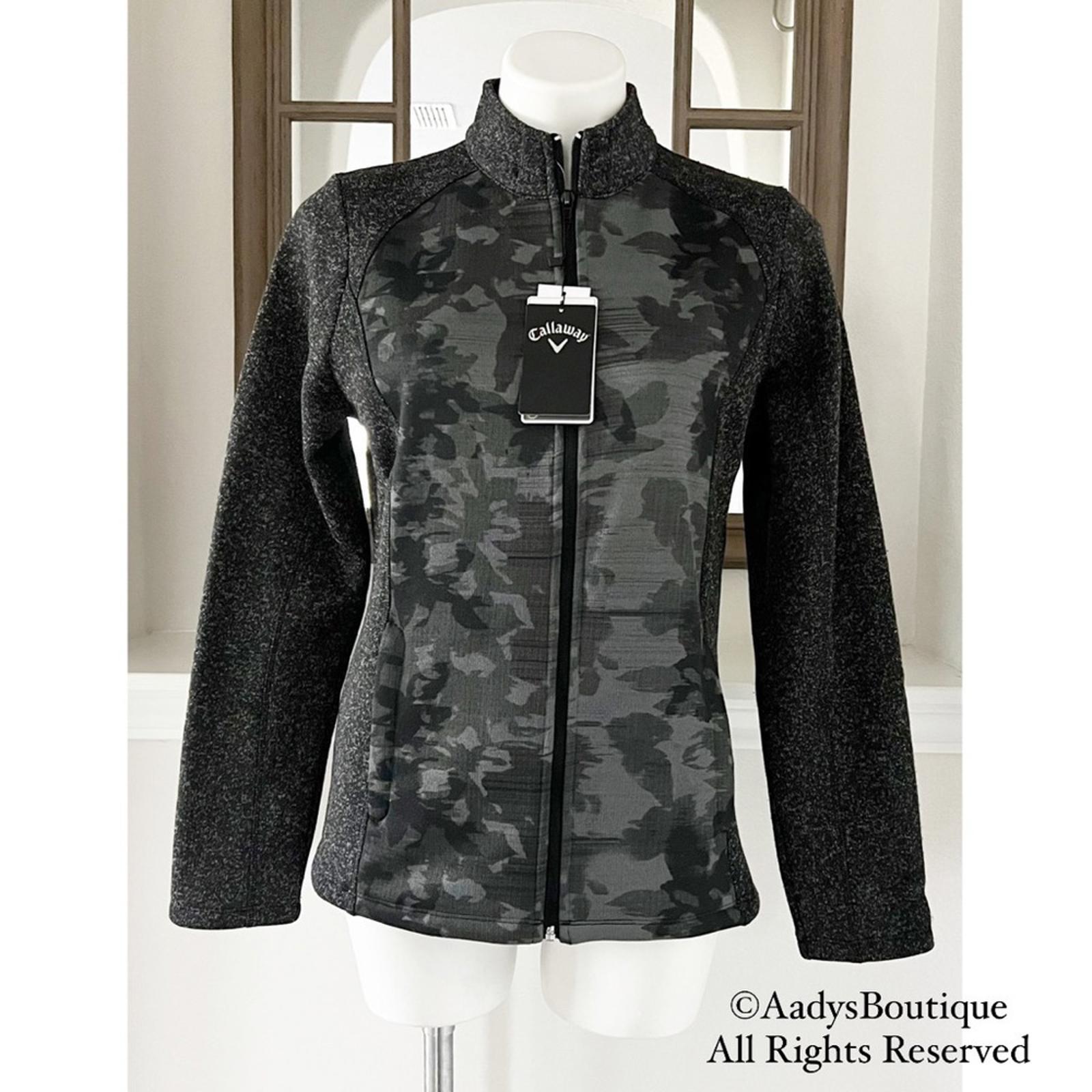 Callaway Weather Series Jacket in Black Heather, Size M New w/Tag