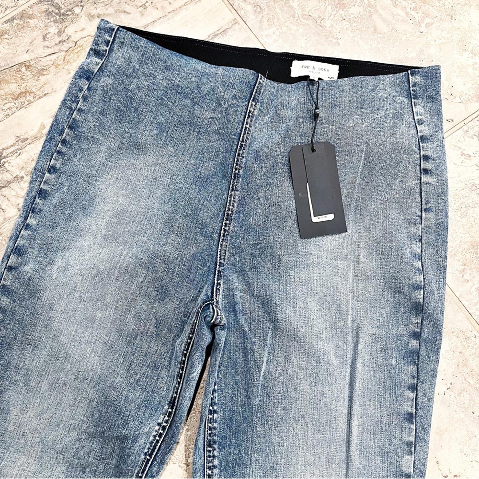 Rag & Bone Nina High-Rise Pull-On Jeans in Pearl Size XL New w/Tag Retail $225
