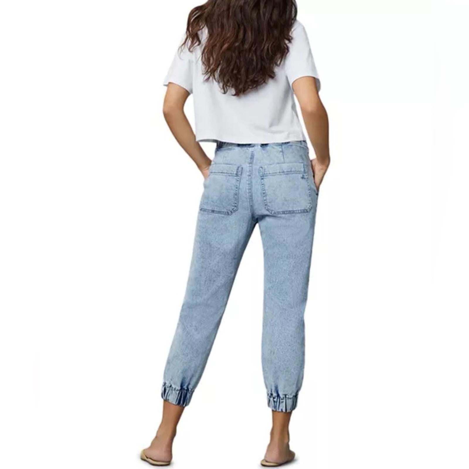 DL1961 Laura High Rise Jogger Jeans in Super Light, Size 34 NWT $209