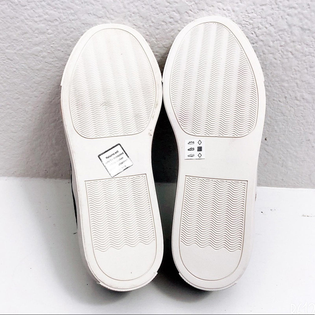 Comme des Garçon Embossed Sneakers Slip-On Shoes, Black/White Size 11 New in Box