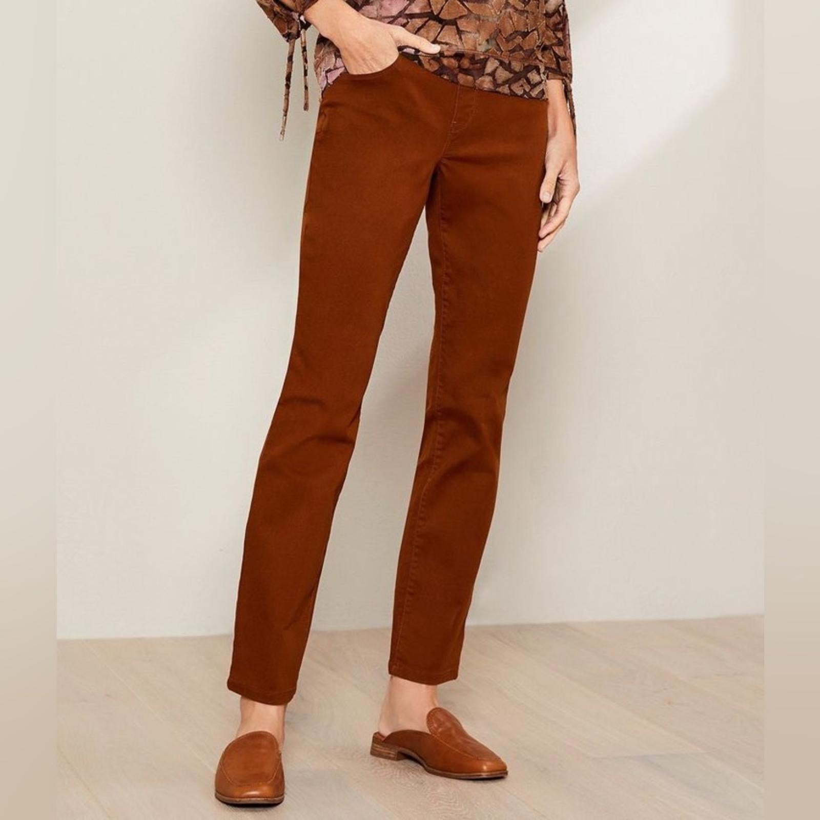 NEW Westbound Straight Leg Pull-On Pants, Stretch High-Rise Size 10 Regular