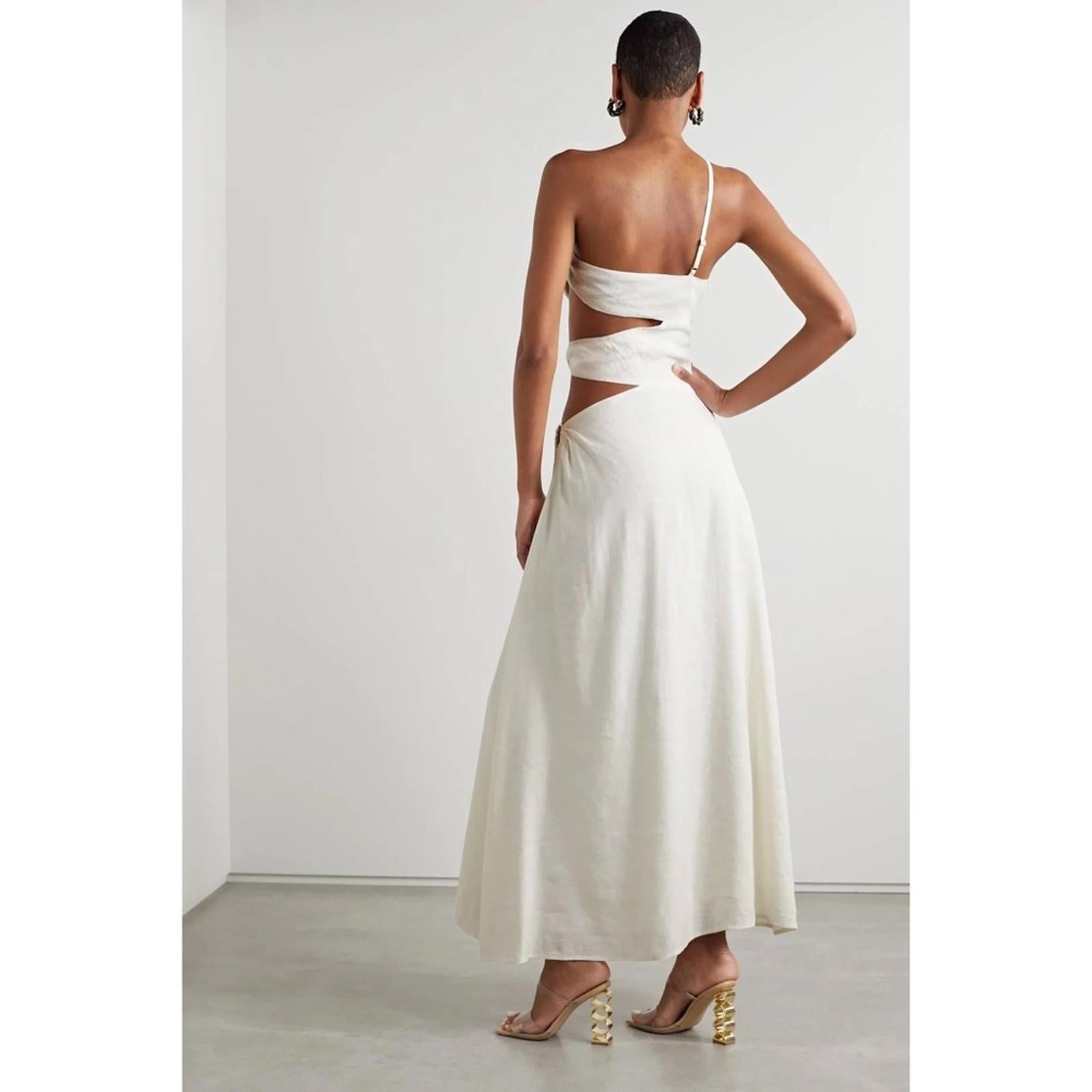 Cult Gaia x Revolve Terese Gown in Cream, NWT, Size 8