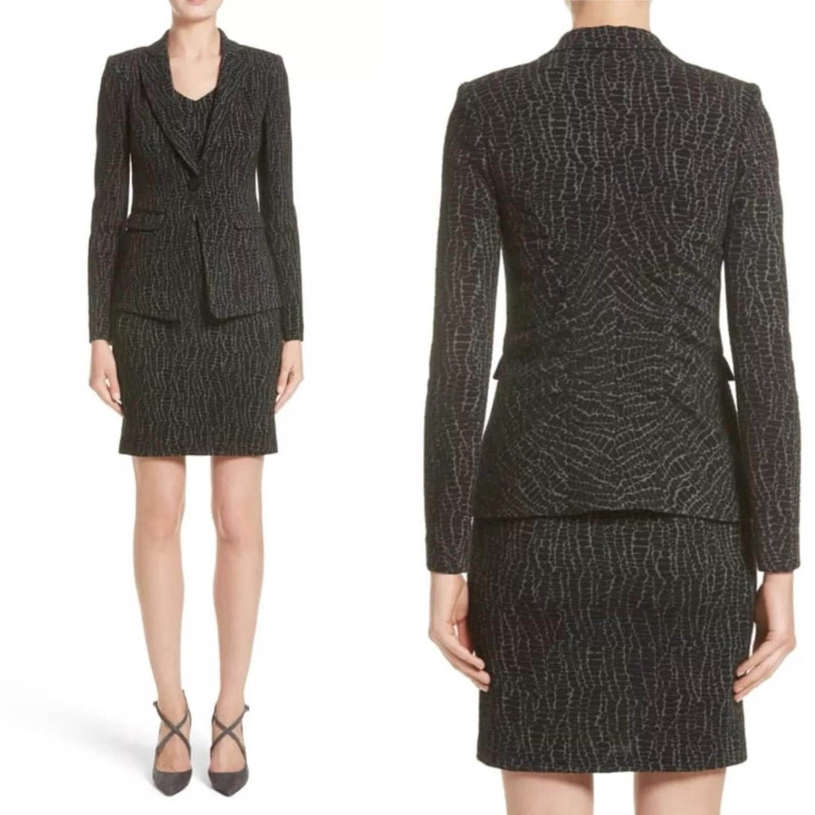 Armani Collezioni Blazer (Made in Italy) Animal Print Size 10, New w/Tag $1,495