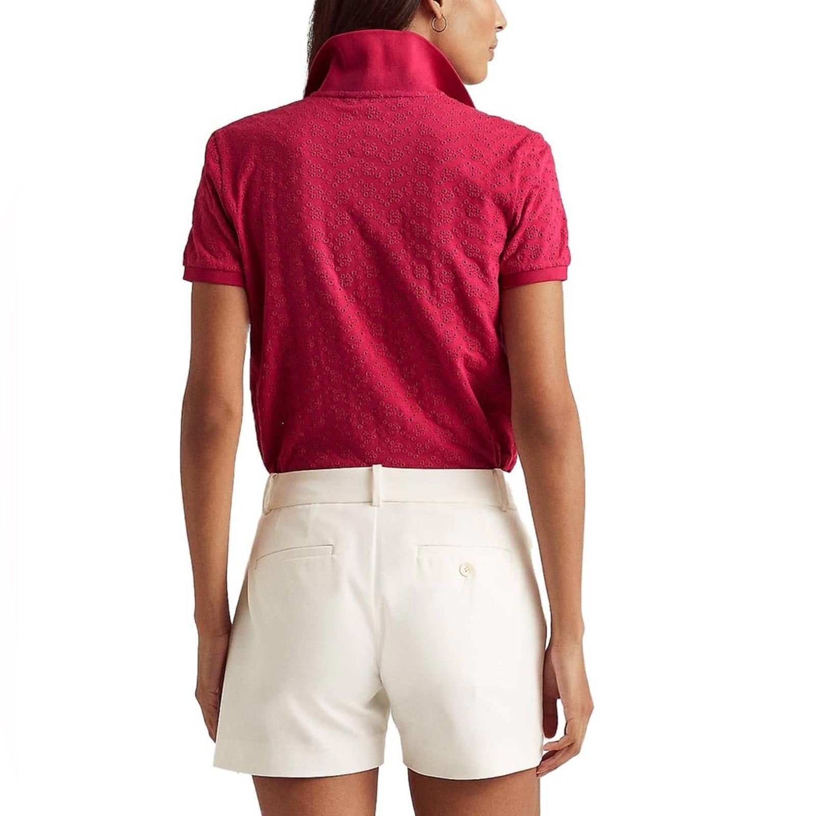 Lauren Ralph Lauren Pink Embroidered Polo Shirt, Size 3X, New with Tag