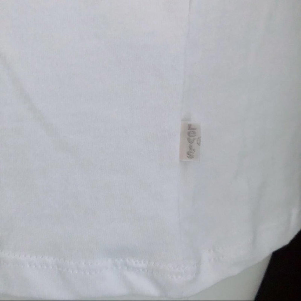 NWT Levi’s White Graphic Print T-Shirt Cotton Tee Size L New w/Tag