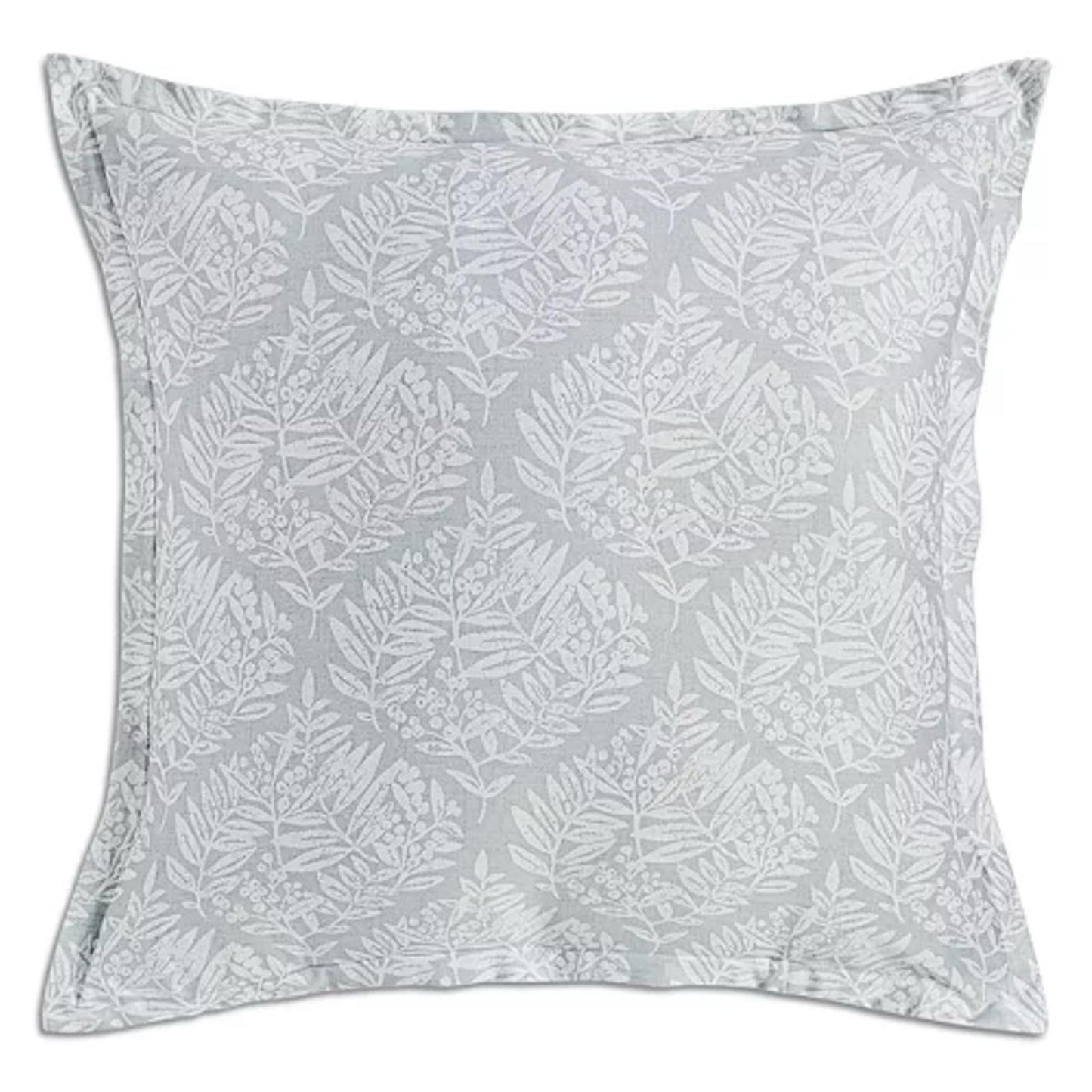 2 Sky Woodblock Flora Euro Shams in Sage/White, New w/Tag Retail $145