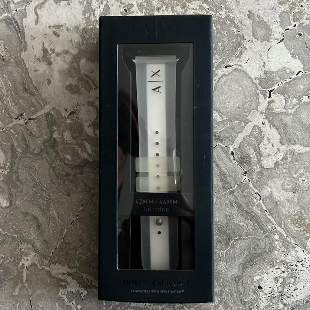 A/X Armani Exchange | Unisex Apple Watch Band, Silicone Sz 42MM / 44 MM New/Tag