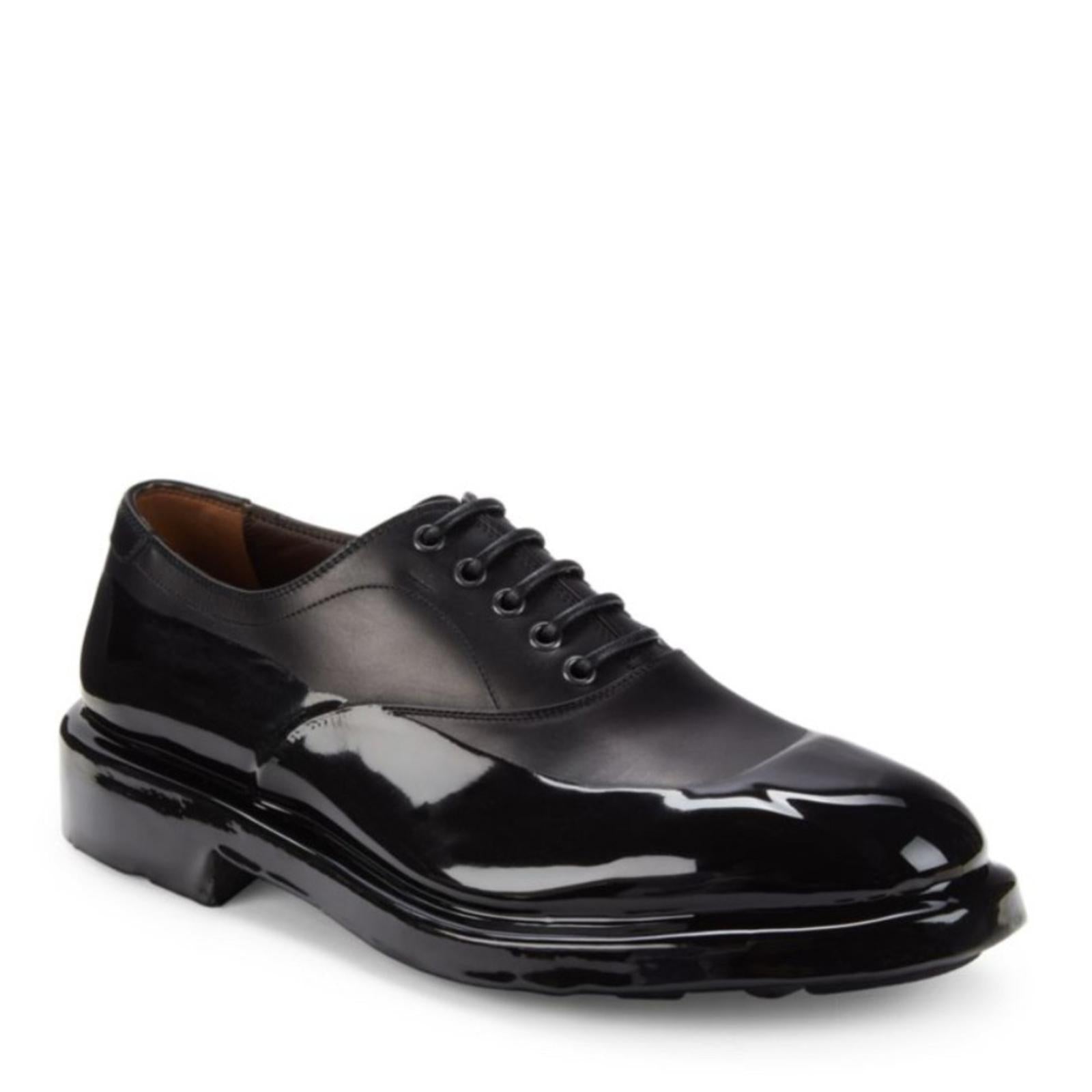 Salvatore Ferragamo Dipped Leather Oxford Shoes Size 6 EEE NEW in Box + DustBag