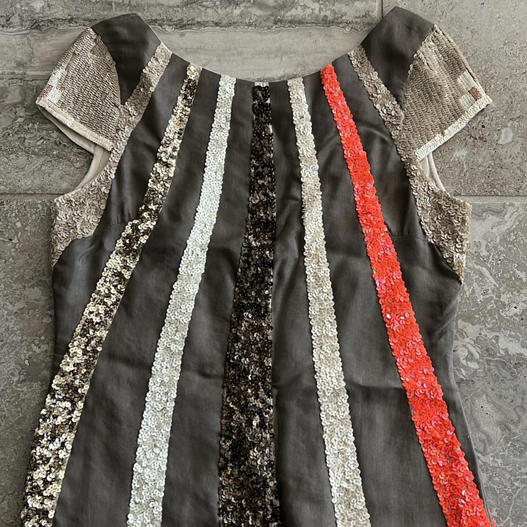 All Saints Aztec Dazzle Spitalfields Sequin Dress Size 10