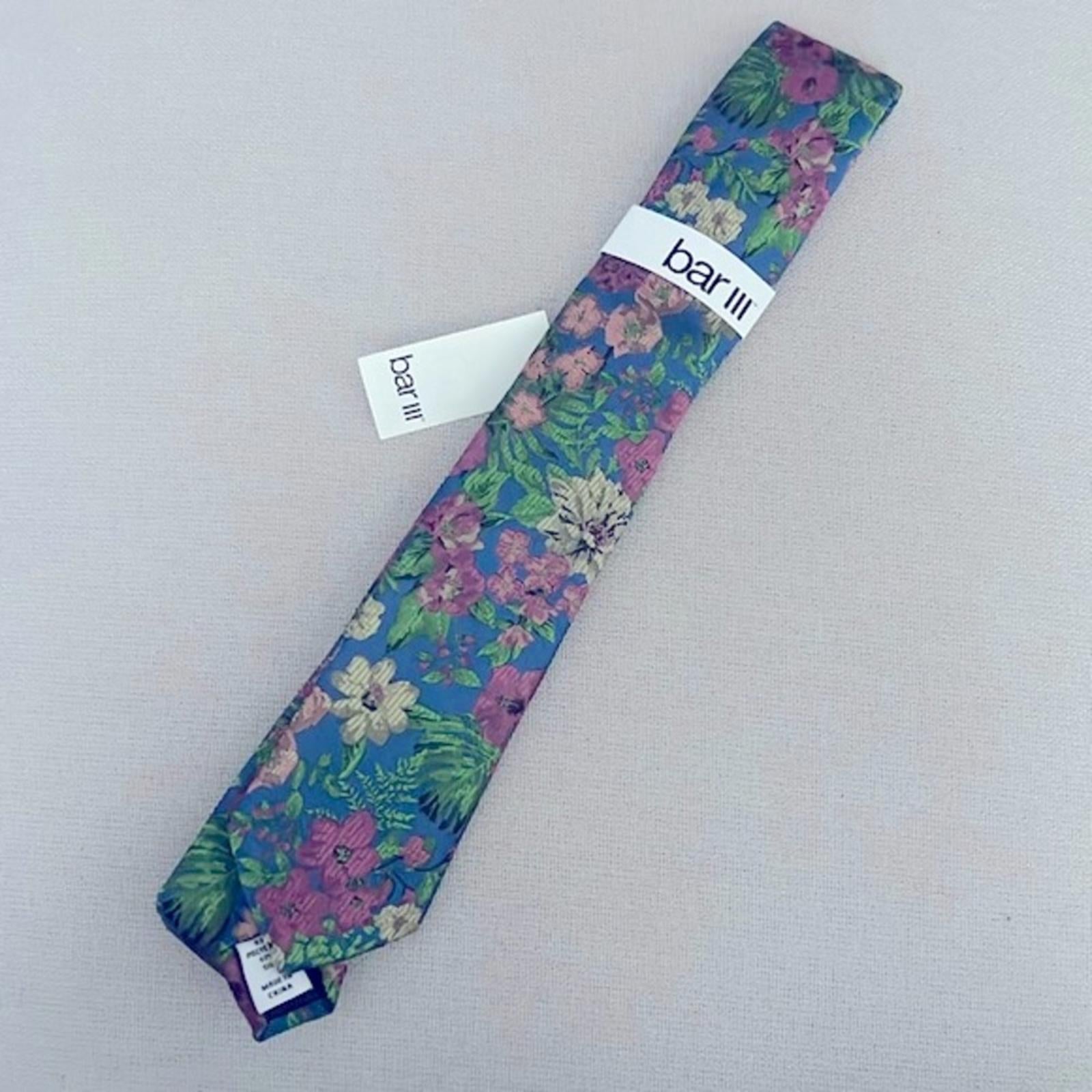 Bar III Men's Botanical Blue Neck Tie Style 13C22-2044 New w/Tag
