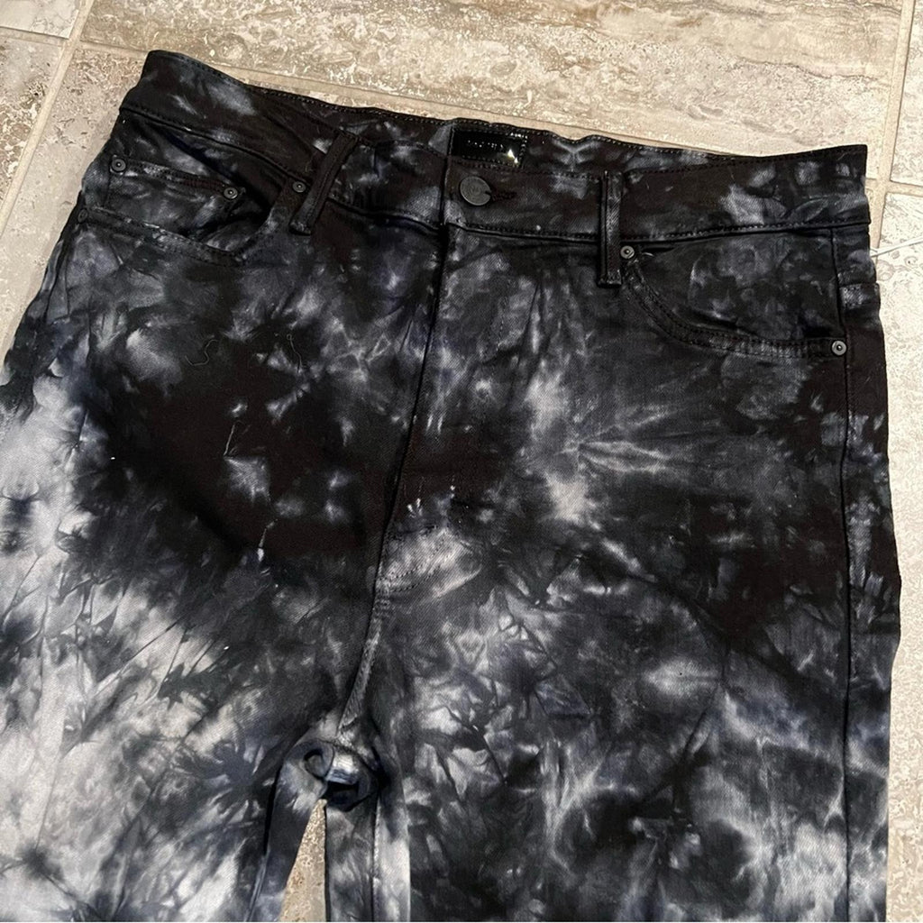 MOTHER The Super Swooner Tie Dye Ankle Skinny Jeans, NEW, Size 32