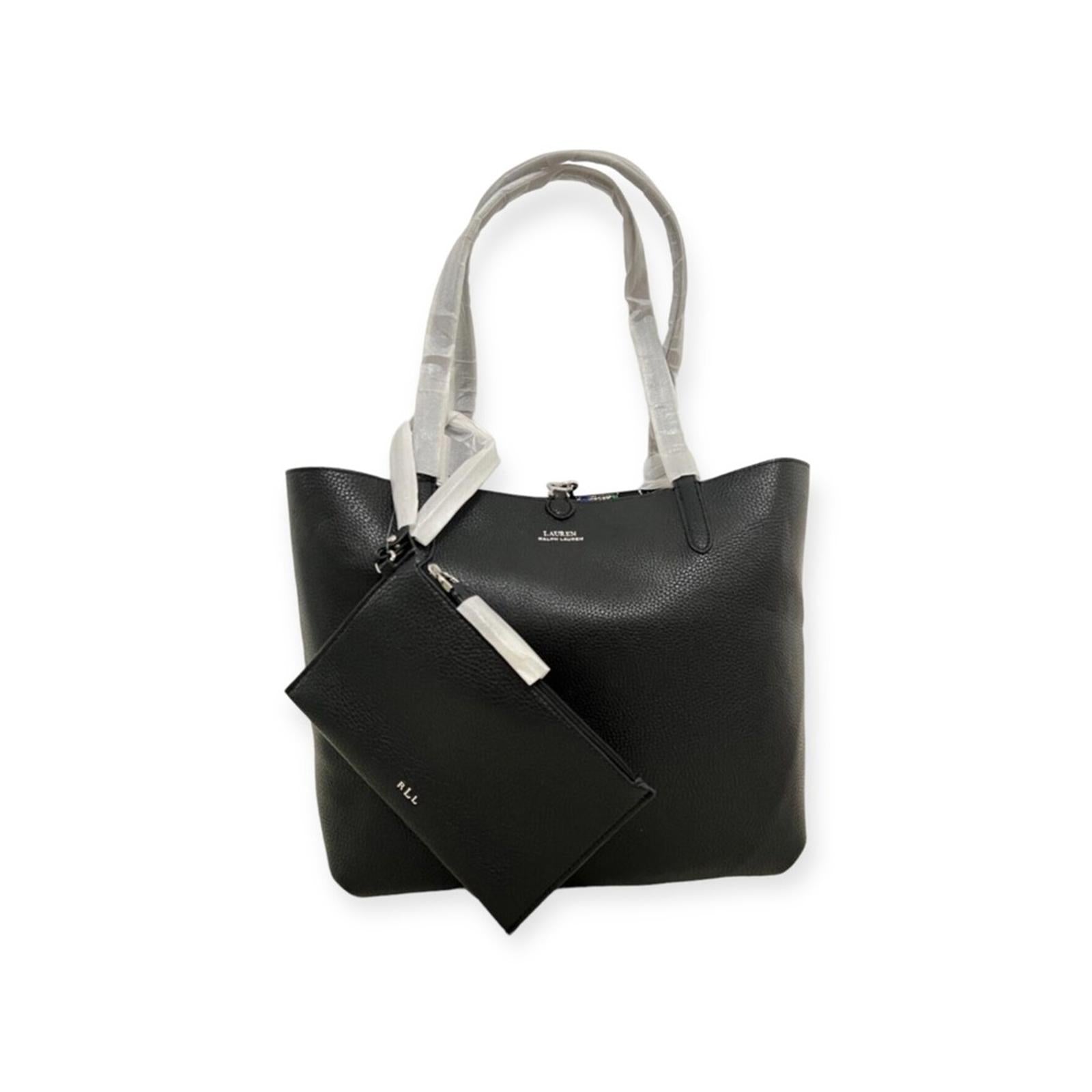 Lauren Ralph Lauren Large Reversible Tote Bag, Pouch & Handbag, NWT