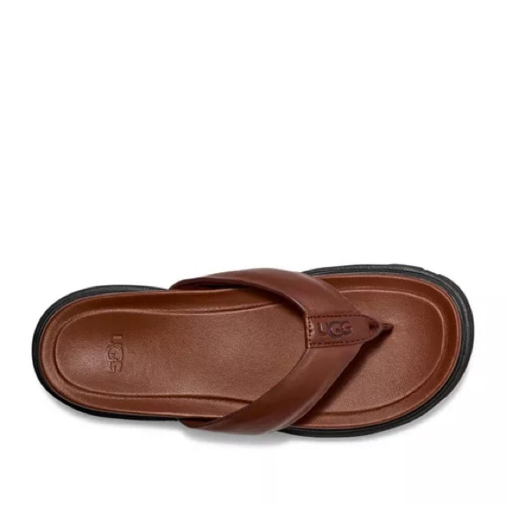 UGG Men's Capitola Flip California Sandals in Cognac Brown, NWT, Size 10
