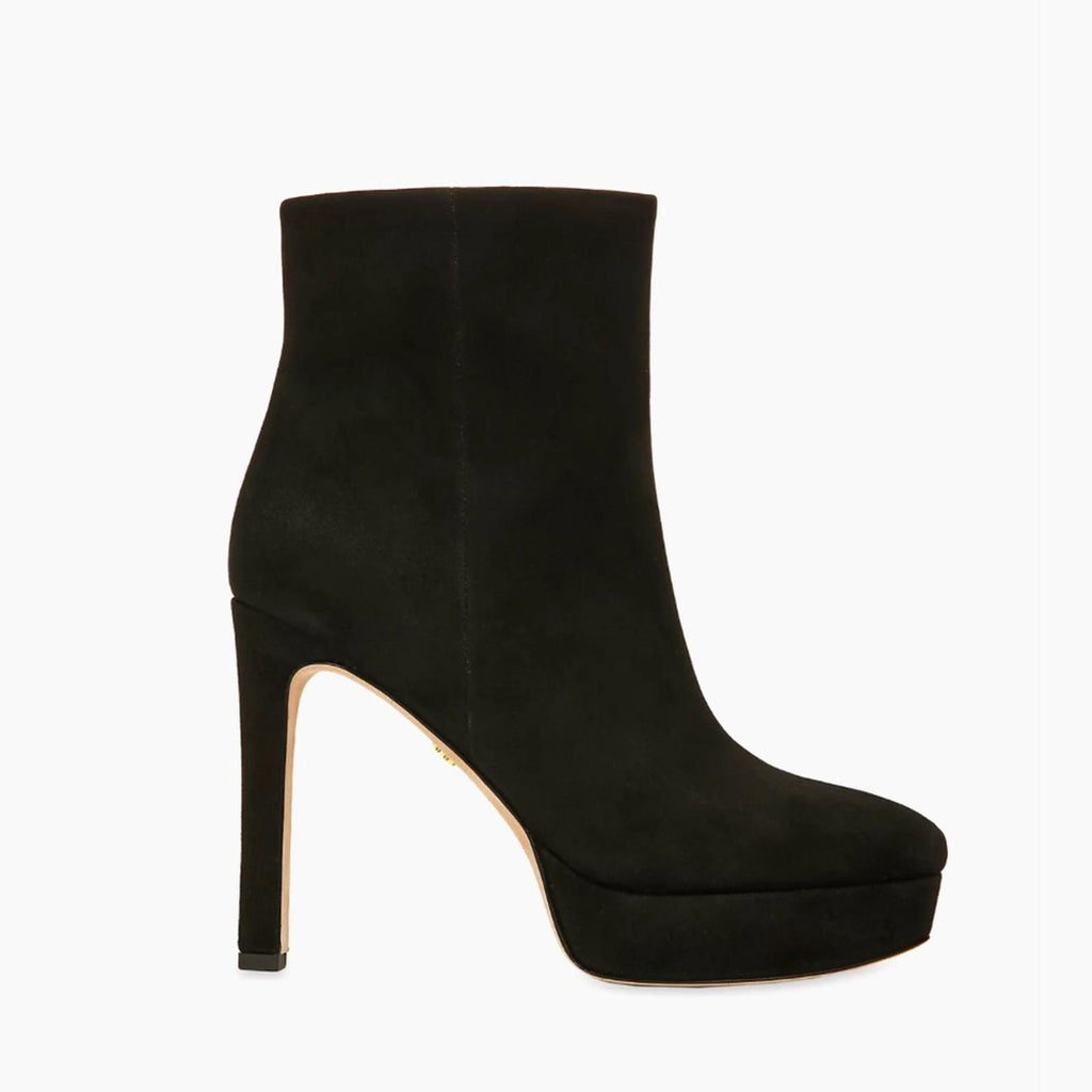 Veronica Beard Dali Suede Platform Ankle Boots, Black Size 9 New in Box $550