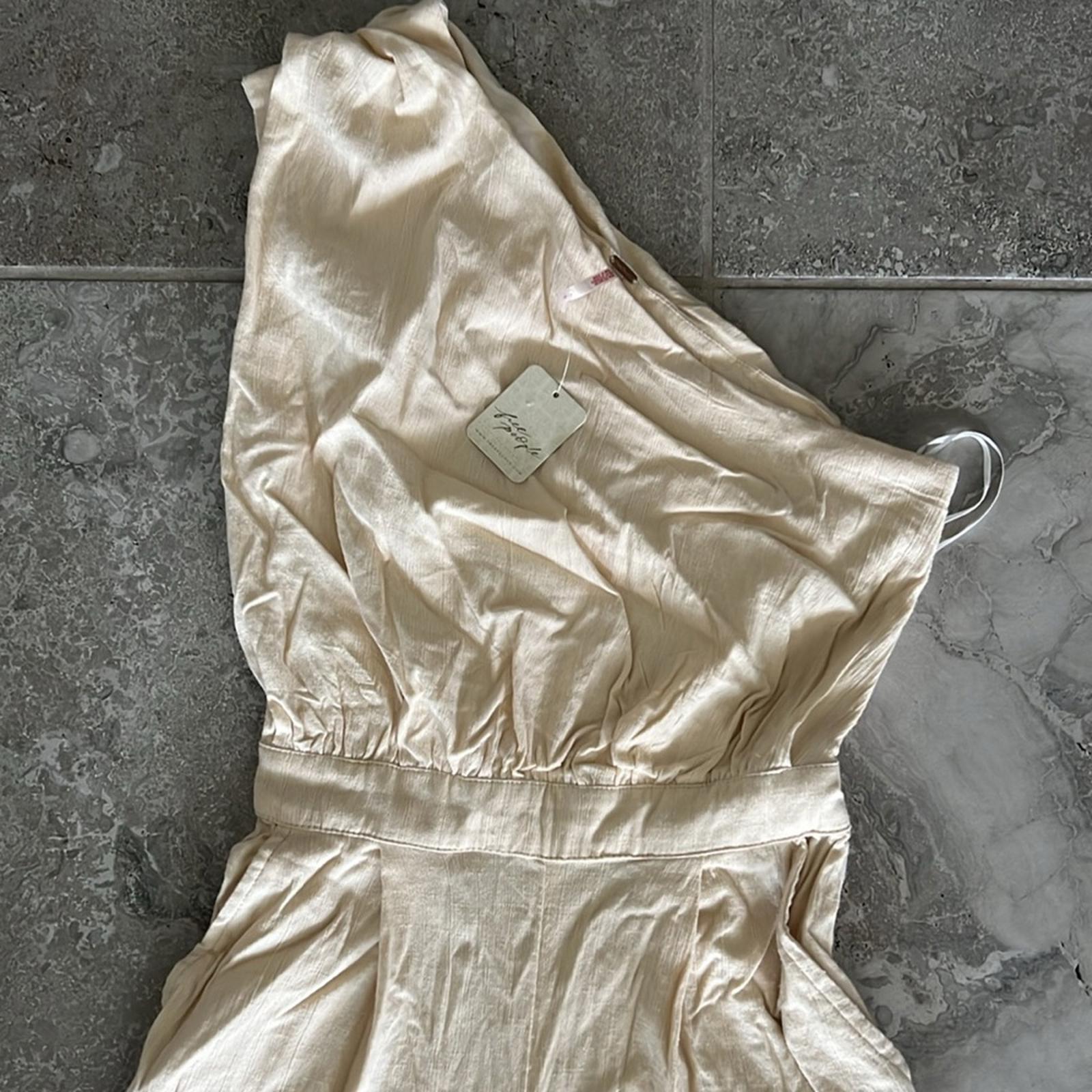 Free People Avery One-Shoulder Cropped Jumpsuit, Revolve Size 0 New w/Tag